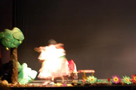 Escena de Caperucita Roja