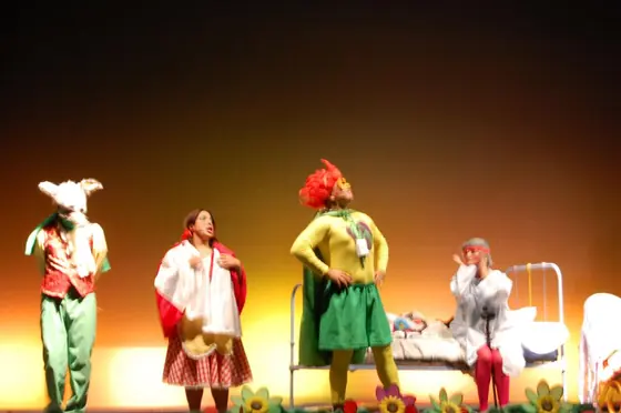 Escena de Caperucita Roja