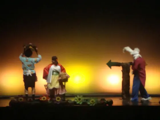 Escena de Caperucita Roja