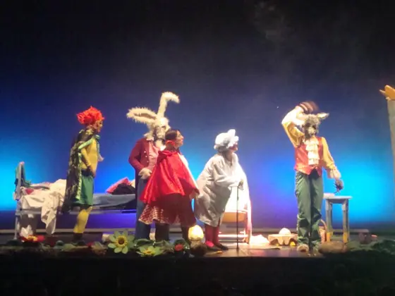 Escena de Caperucita Roja