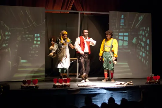Escena de Hansel y Gretel