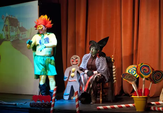 Escena de Hansel y Gretel