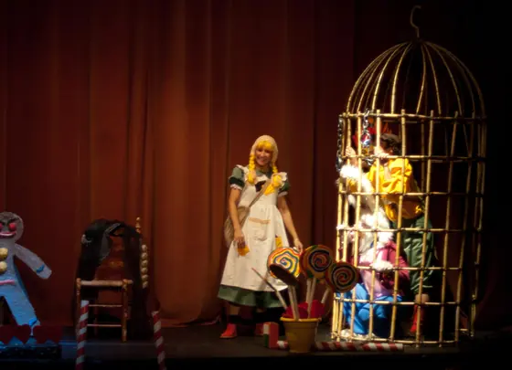 Escena de Hansel y Gretel
