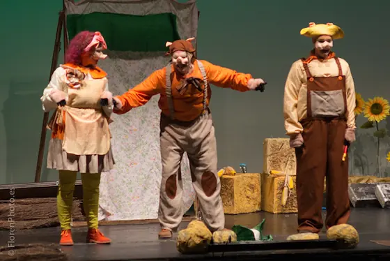 Escena de Los Tres Cerditos