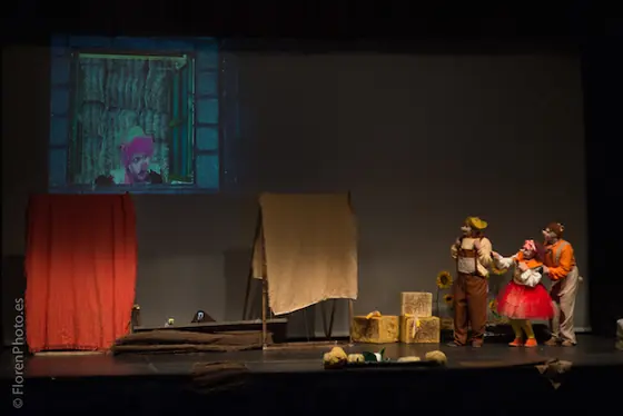 Escena de Los Tres Cerditos