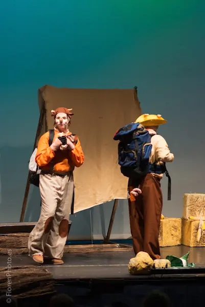 Escena de Los Tres Cerditos