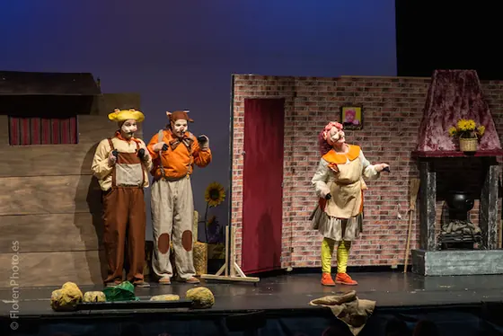 Escena de Los Tres Cerditos