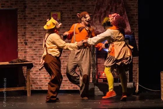 Escena de Los Tres Cerditos