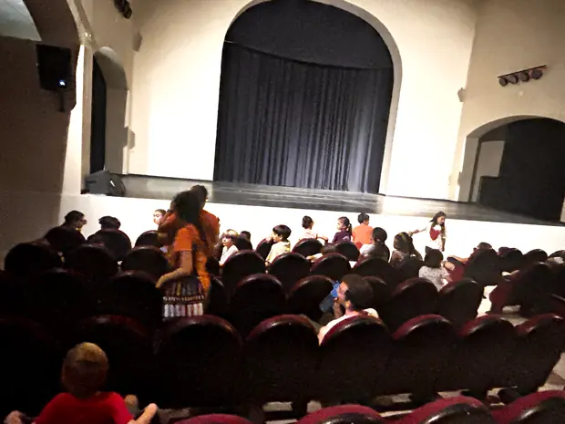 El teatro lleno